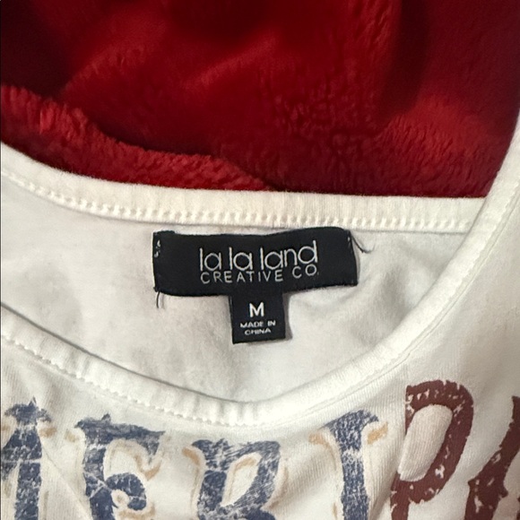 White Graphic Tank Top- Size medium - Picture 2 of 5